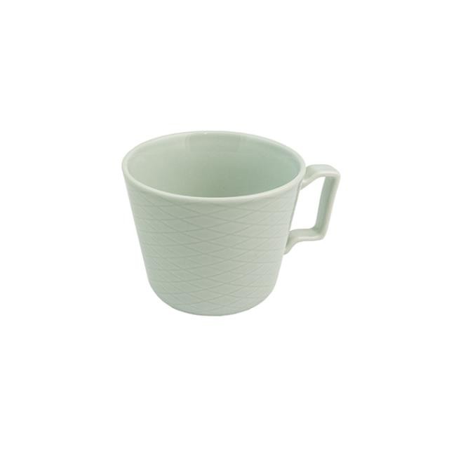 MUG-Light Grey Glaze-Woven Effect