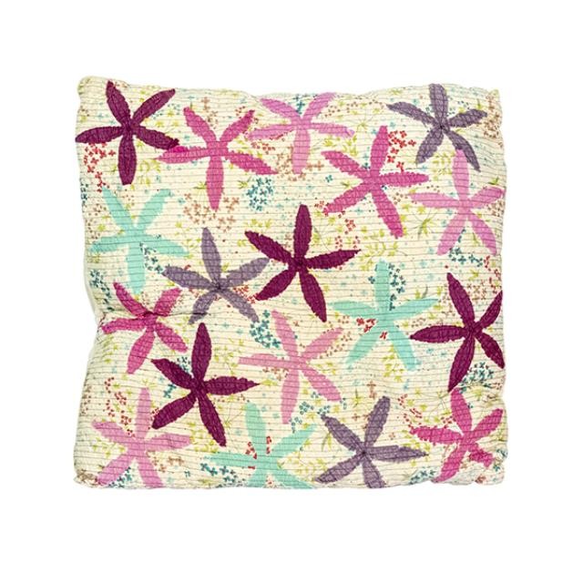 PILLOW-Throw/Multi Colored Starfish Flowers