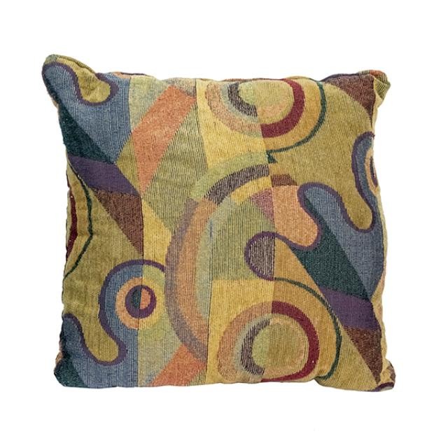 PILLOW-Throw W/Contempory Earthtone Pattern