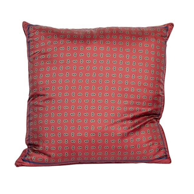 PILLOW-Red Paisley Throw