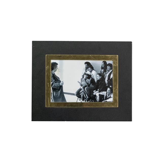 PICTURE FRAME-Black w/Gold Frame