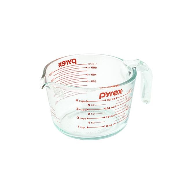 MEASURING CUP-Pyrex 4 Cups-Glass