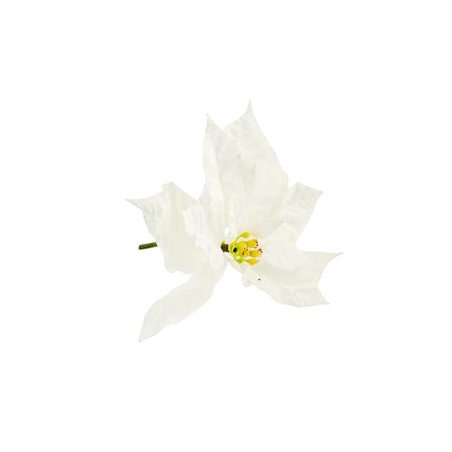 FLOWER-Faux White Poinsettia