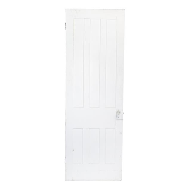 DOOR-White-(3) Long Panels on Top-(3) Shorter on Bottom