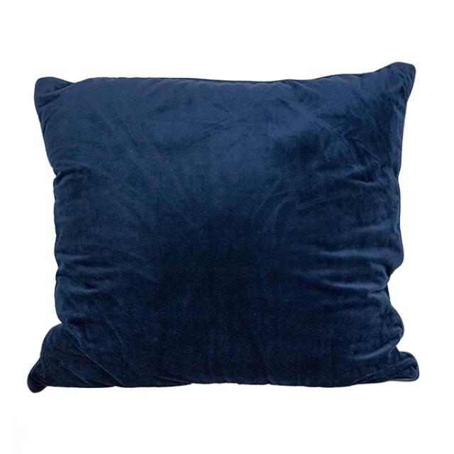 THROW PILLOW-Square Navy Velvet