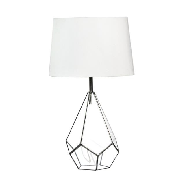 TABLE LAMP-Glass & Metal Design