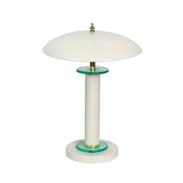 TABLE LAMPS-MCM W/Flying Saucer Shade