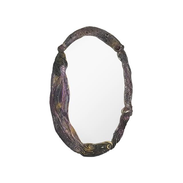 MIRROR-Oval Art Nouveau