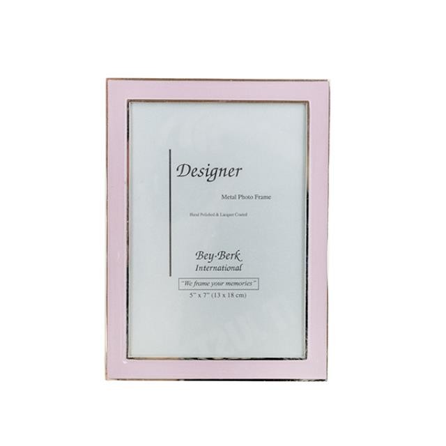 PICTURE FRAME-Pink Enamel