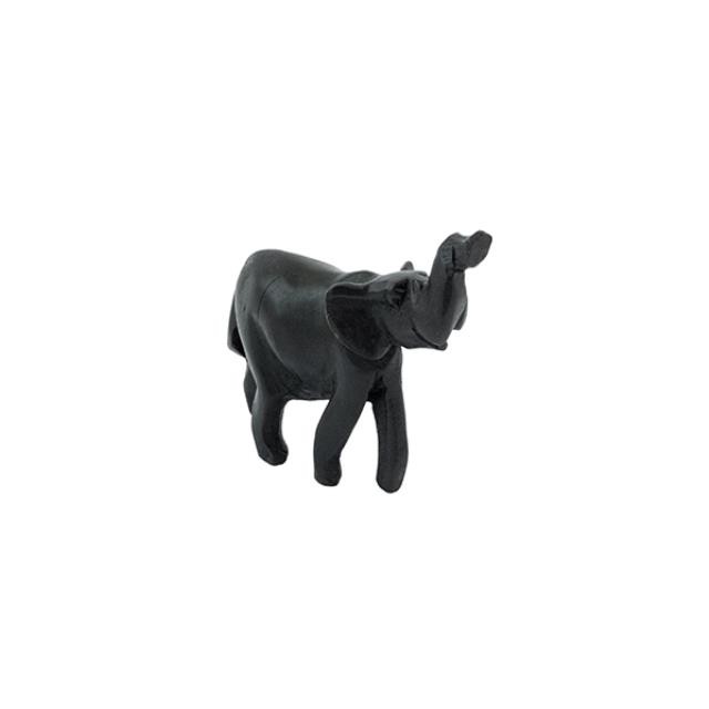 FIGURINE-Wood Carved Baby Elephant