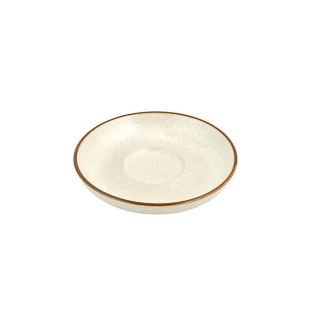 SAUCER-Denby Sand & Brown