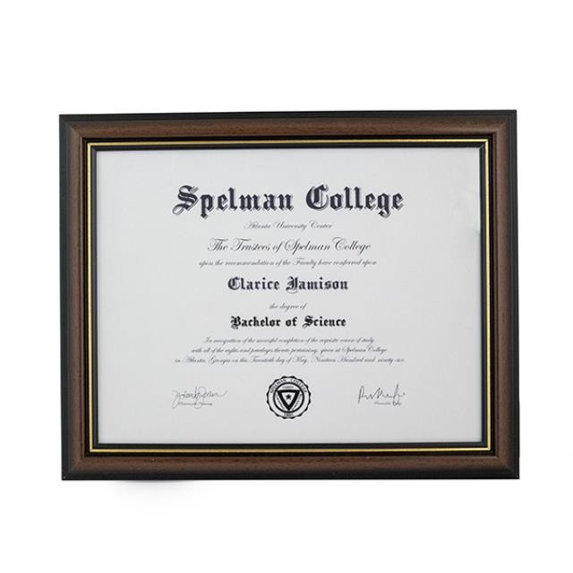 FRAMED DOCUMENT-Spelman College Bachelor in Science