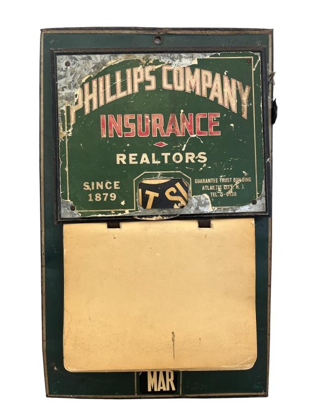 CALENDAR-PHILLIPS COMPANY FLIP-VINTAGE GRN