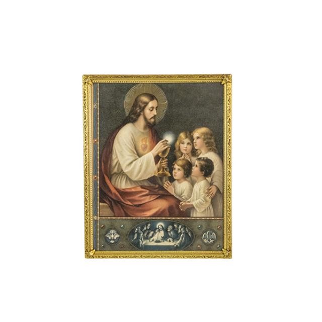 RELIGIOUS ART-Jesus Giving Communion