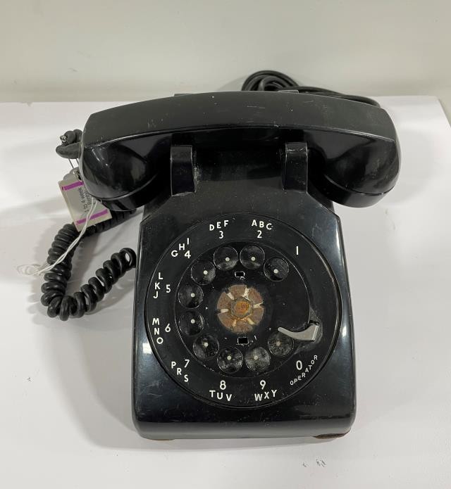 VINTAGE PHONE-Black Office Rotary