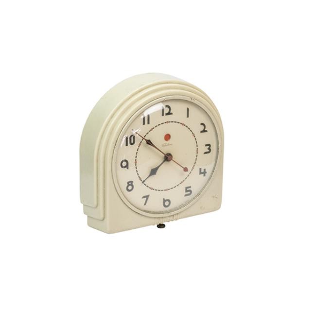 CLOCK-Vintage Telechron Off White Electric Clock