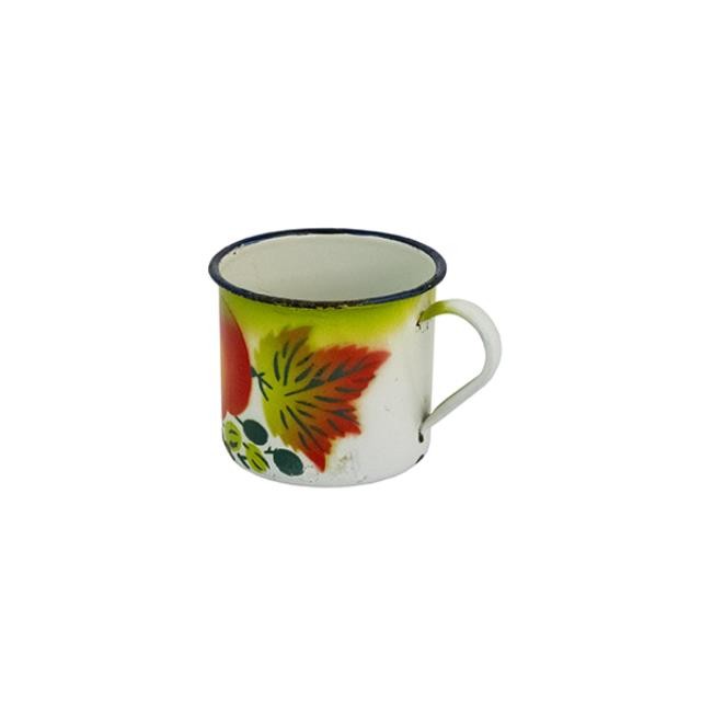 MUG-Vintage Enamel w/Harvest Decor