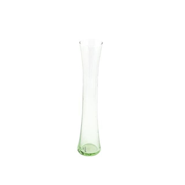 VASE-Tall Translucent Green Glass