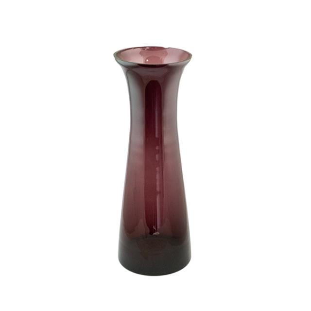 VASE-Tall Purple W/Fluted Edge