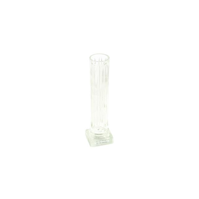 BUD VASE-Clear Glass Corinthian Column