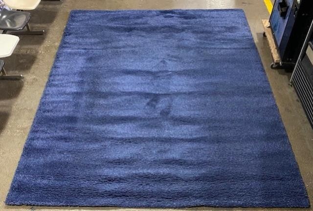 RUG 12 x 8.75-Navy Blue Italian Shag