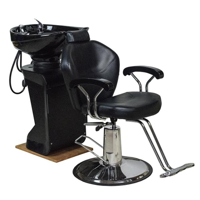 SALON CHAIR-Black Reclining & Height Adjustable