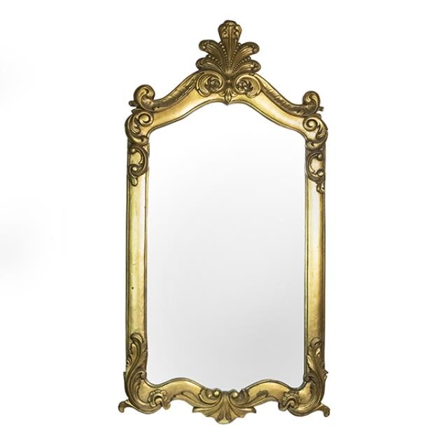 MIRROR-Gold Ornate Wood Frame