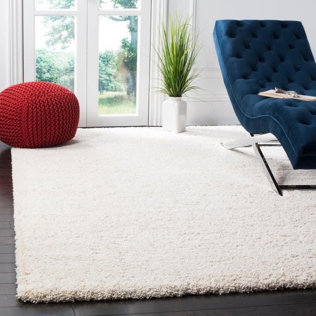 RUG(8'6" x 12')-IVORY MILAN SHAG RUG/2"Pile