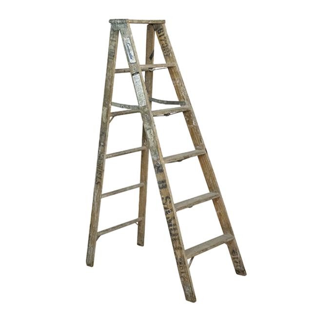 WOODEN "A"FRAME LADDER (67.75"H)