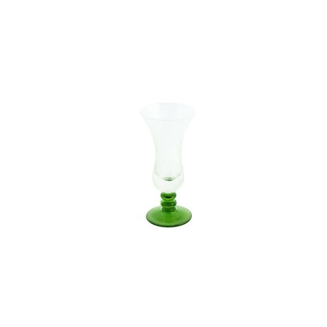 CORDIAL-Clear Glass w/Dark Green Base