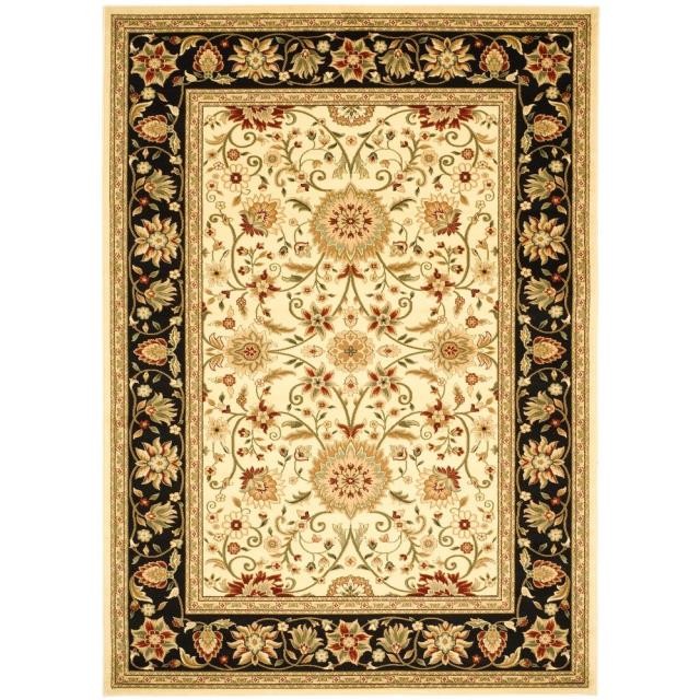 RUG (9 x12)-Persian/European Style- Ivory Center W/Black Border