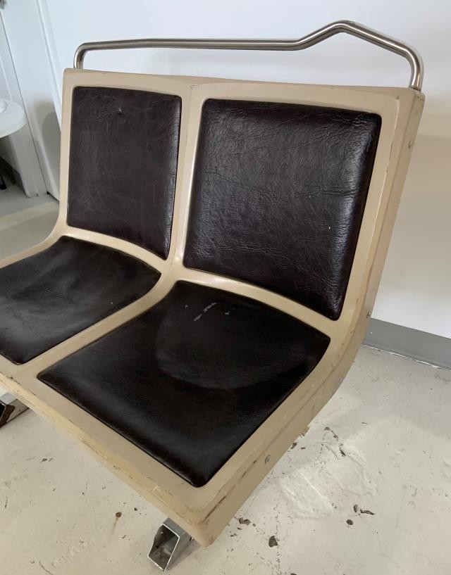 RAF BUS SEATS-Beige W/Brown Seats