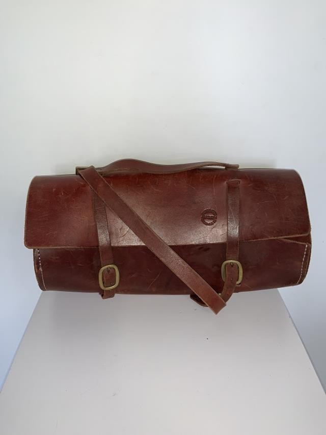 BICYCLE BAG-Brown Rounded Leather