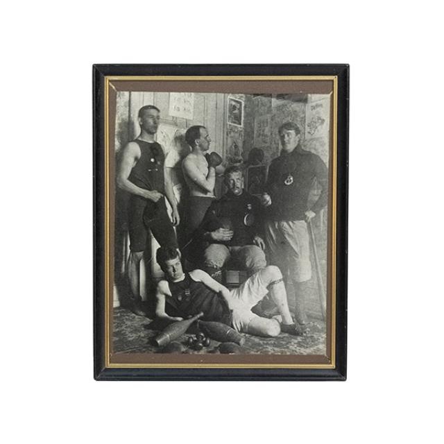 PRINT-Vintage Photo of Men in Gym