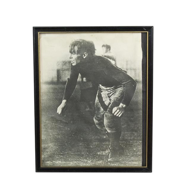 PRINT-Vintage Photo of Football Player in Play