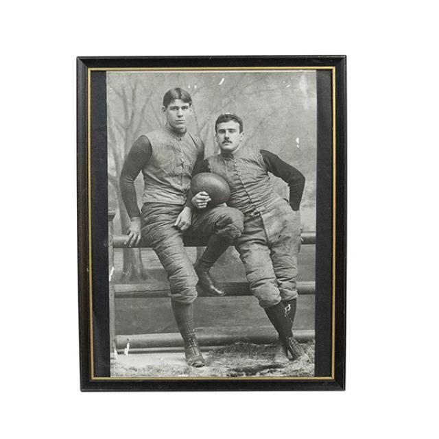 PRINT-Vintage Photo of Two Football Players