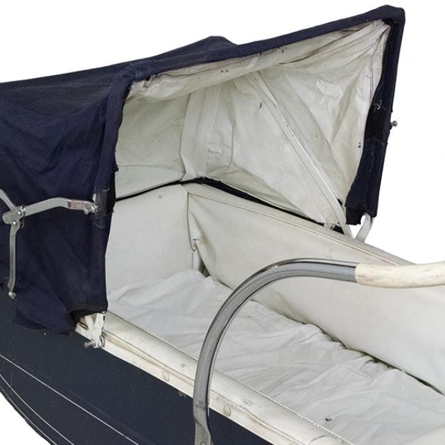 BABY PRAM-Vintage Navy Blue W/Curved Bottom