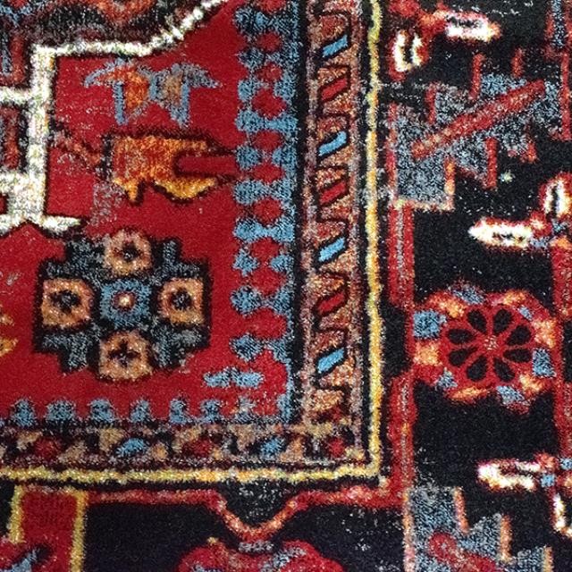 RUG-(9x 12) Red Vintage Hamadan Oriental Rug