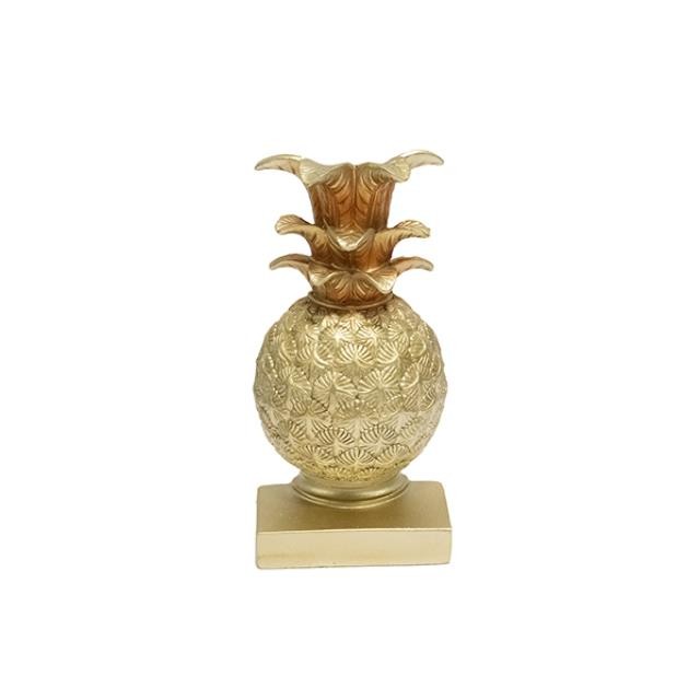 PAIR OF PINEAPPLE BOOKENDS-Gold