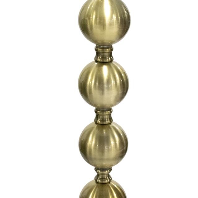 FLOOR LAMP-Brushed Brass Stacked Balls