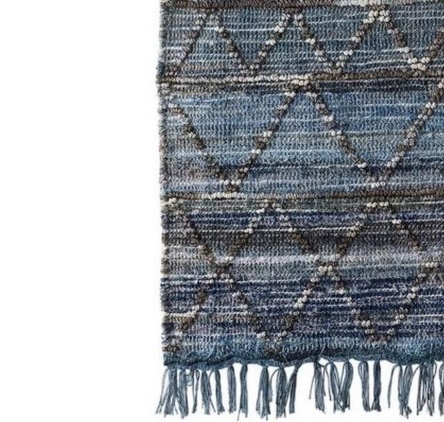 WALL TAPESTRY-Hand Woven Tapestry Fringe/Tassel Detail