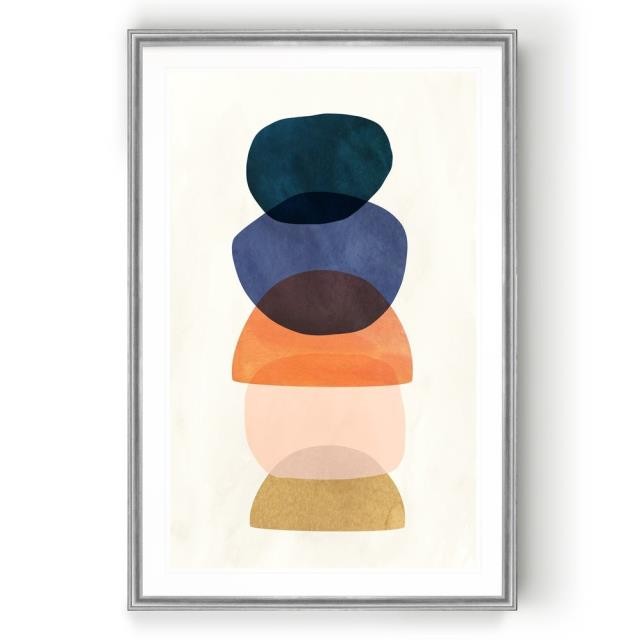 PRINT-Abstract Stacked Colorful Objects II