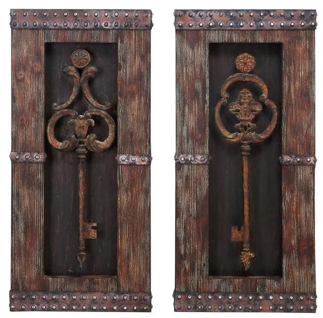 WALL PANEL-LAF Vintage Hand Crafted Metal Key