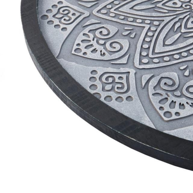 WALL PANEL-Carved Grey Bohemian Medallion