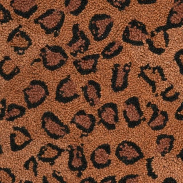 RUG (8'9'x11'9")-Leopard Print/Handmade Wool