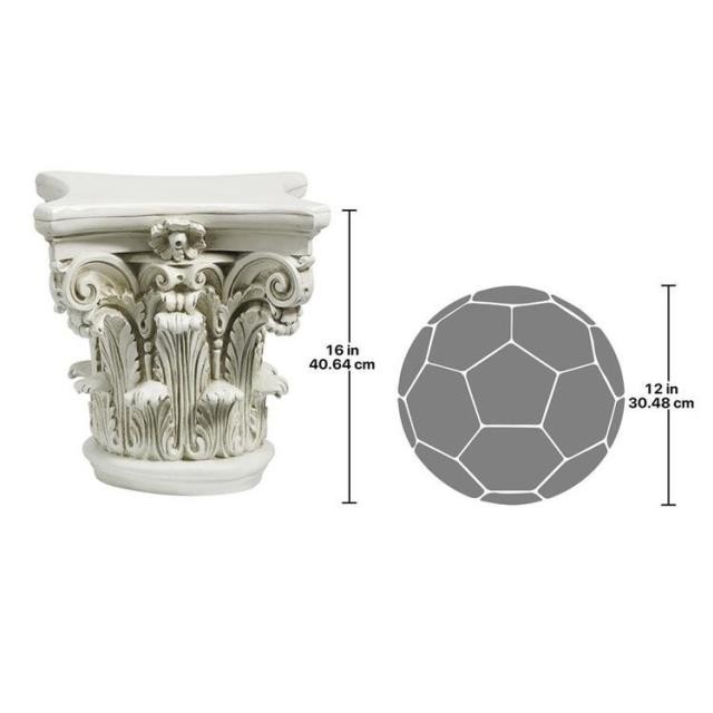 SIDE TABLE-Corinthian Capital Column Top