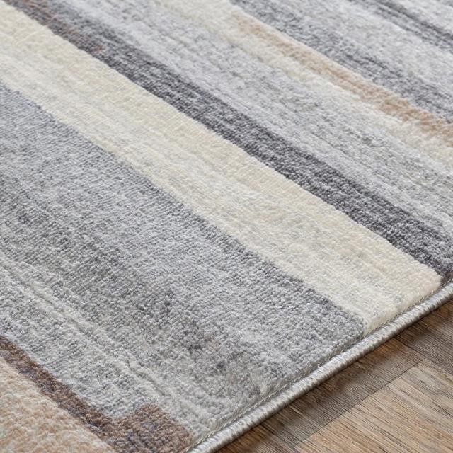 RUG(6'7"x9')-Mondern/Contemporay Striped Rug