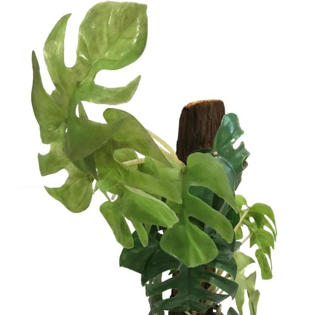 FAUX PLANT-(4'5")Split Leaf Philodendron W/Relief Design Pot