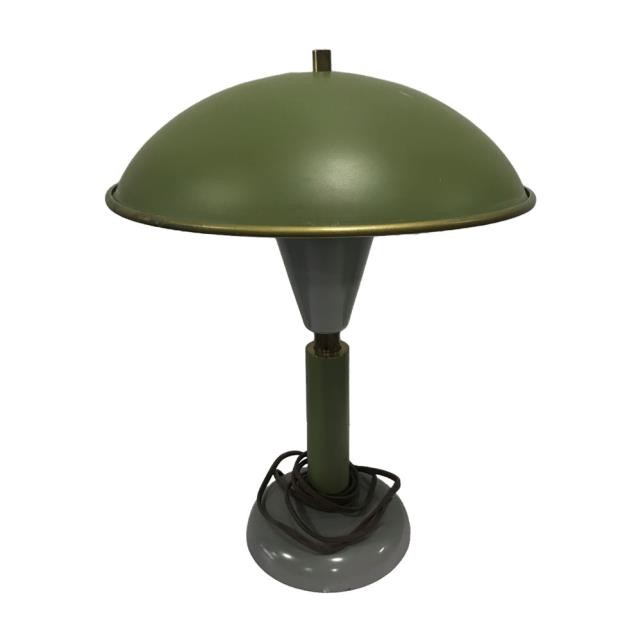 DESK LAMP-Mid Century Avocado Flying Saucer/Mushroom Lamp