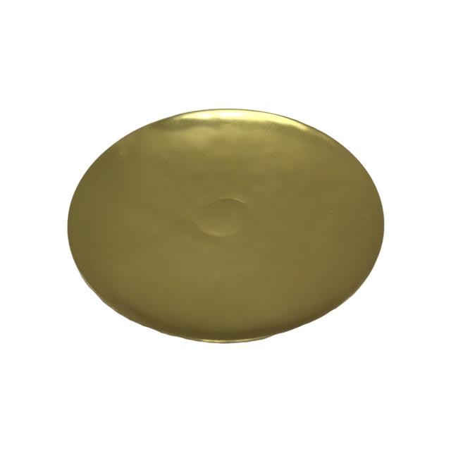 CANDLE HOLDER-Small Matte Brass Dish